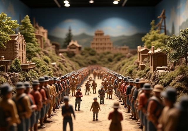 Mini-monde pour exposition